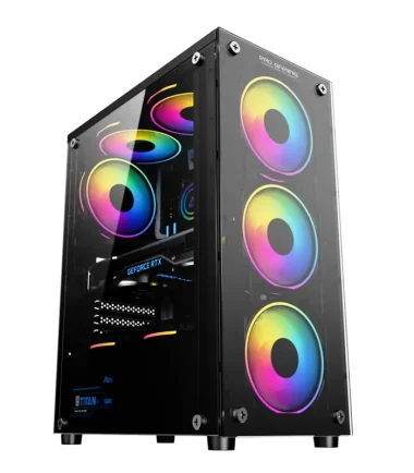 Unitate PC Gaming Intel Core I5-7400 3.00 Ghz, 16GB RAM DDR4, Radeon RX 580 4GB GDDR5, 1 TB SSD, Windows 11 Pro